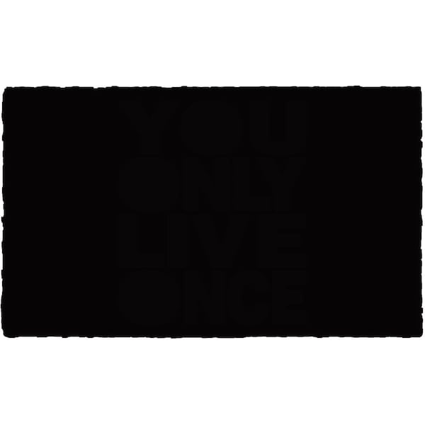 Configuracion 24 x 36 in. Black Beauty Rectangular Doormat CO2828540 - main